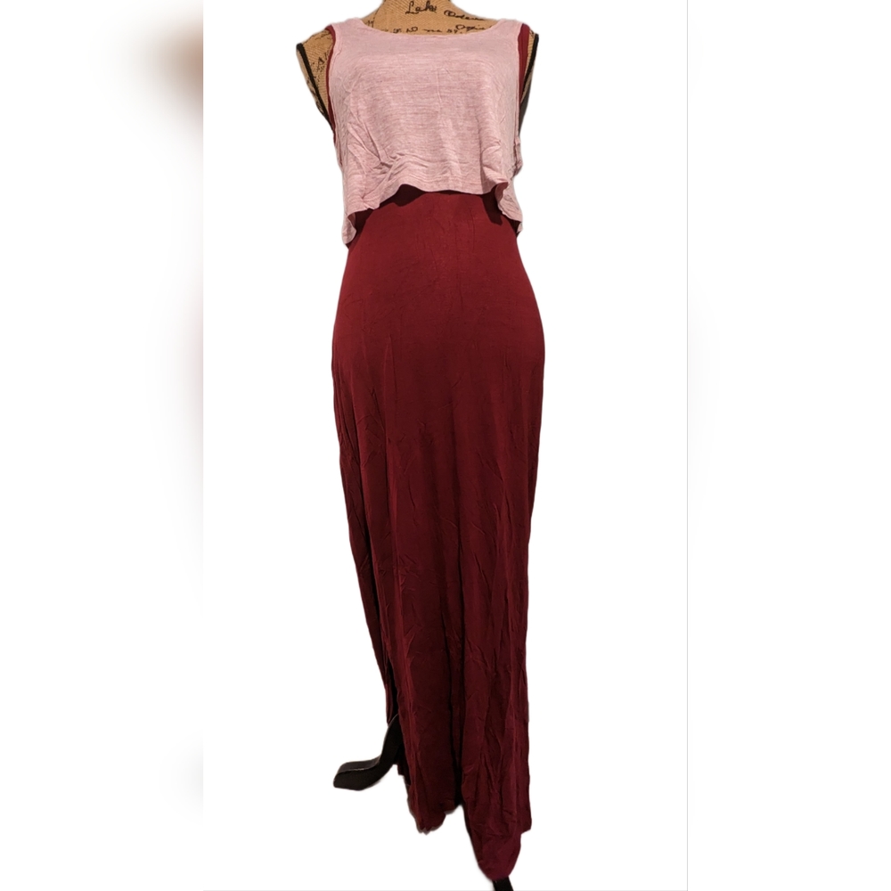 Multi Color Rayon Maxi Dress